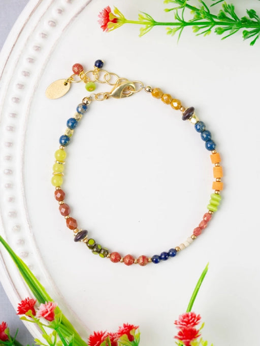 Prosperity Beaded Bracelet by Anne Vaughan | Gold Plated | Light Years