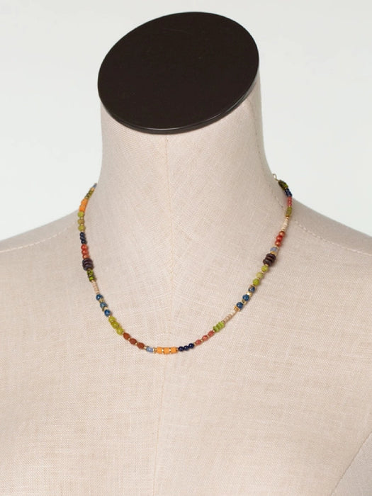 Prosperity Beaded Necklace by Anne Vaughan | Gold Plated | Light Years