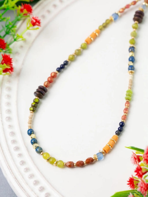 Prosperity Beaded Necklace by Anne Vaughan | Gold Plated | Light Years