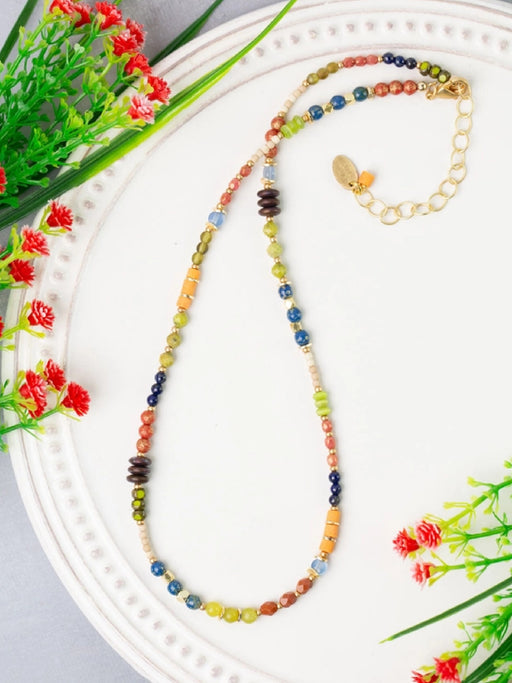 Prosperity Beaded Necklace by Anne Vaughan | Gold Plated | Light Years