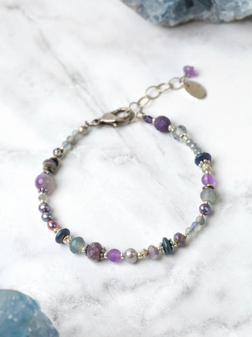 Reflections Beaded Bracelet by Anne Vaughan | Silver Plated | Light Years