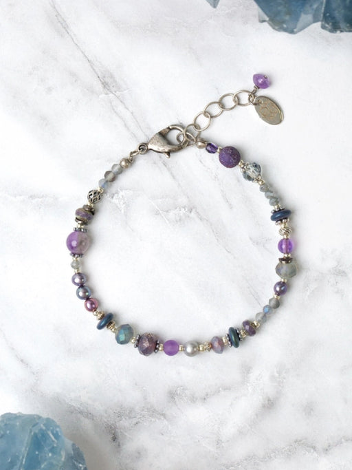 Reflections Beaded Bracelet by Anne Vaughan | Silver Plated | Light Years