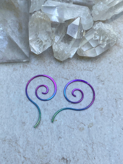 Spiral Hoop Earrings