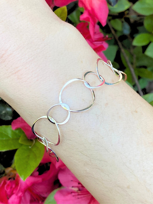 Linked Circle Bracelet | Sterling Silver 14k Gold Filled | Light Years