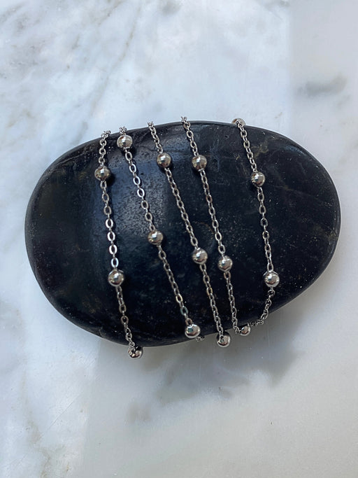 Stainless Steel Satellite Chain | Adjustable Bead Necklace | Light Years