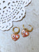 Enamel Bird & Heart Huggie Hoops | Gold Plated Earrings | Light Years