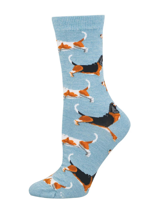 Basset Hounds Bamboo Crew Socks | Gifts and Accessories | Light Years