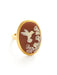 Hummingbird Cameo Ring by Amano Studio | Gold Plated Statement Size 6 7 8 | Light Years