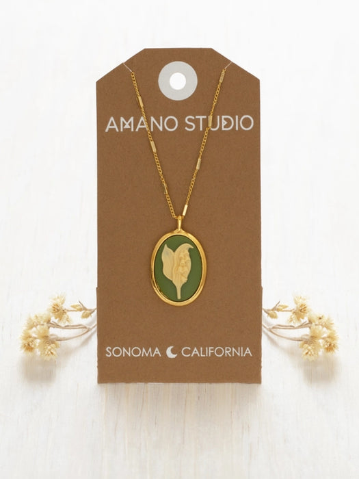 Vintage Cameo Necklaces by Amano Studio | 14k Gold Plated Chain Pendant | Light Years 