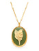 Vintage Cameo Necklaces by Amano Studio | Lily of the Valley | 14k Gold Plated Chain Pendant | Light Years 