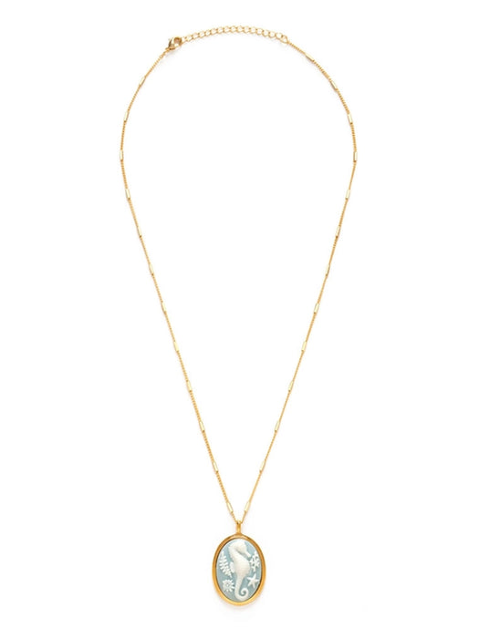 Vintage Cameo Necklaces by Amano Studio | 14k Gold Plated Chain Pendant | Light Years 