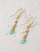 Secret Garden Stone Stack Dangles by Anne Vaughan | Handmade Gold Plated Earrings | Light Years