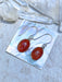 Oval Sunstone Dangles | Sterling Silver Gemstone Earrings | Light Years Jewelry