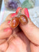 Oval Sunstone Dangles | Sterling Silver Gemstone Earrings | Light Years Jewelry