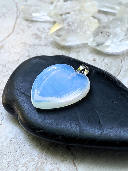 Opalite Heart Pendant
