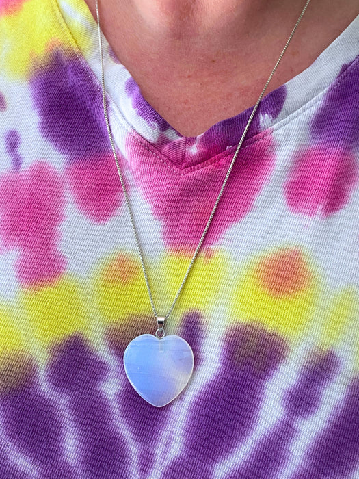 Opalite Heart Pendant