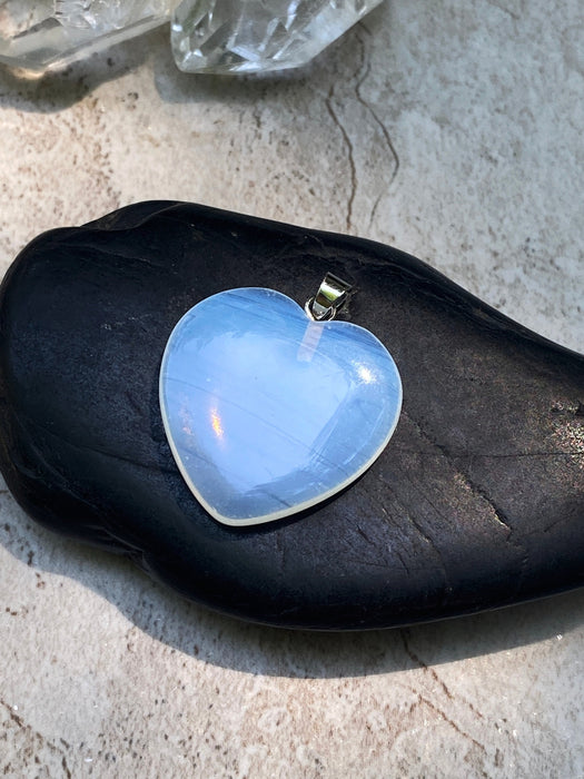 Opalite Heart Pendant