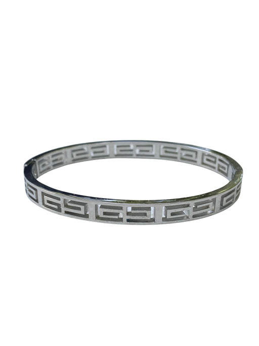 Greek Key Hinge Bracelet | Gold Plated Stainless Steel | Light Years