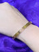 Greek Key Hinge Bracelet | Gold Plated Stainless Steel | Light Years