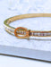 Love Buckle CZ Hinge Bracelet | Gold Plated Stainless Steel | Light Years