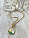 Enamel Rose Necklace | Gold Plated Stainless Steel Chain Pendant | Light Years