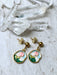 Enamel Rose Post Dangles | Gold Plated Stainless Steel Earrings | Light Years