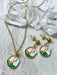 Enamel Rose Post Dangles | Gold Plated Stainless Steel Earrings | Light Years