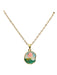 Enamel Rose Necklace | Gold Plated Stainless Steel Chain Pendant | Light Years