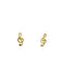 Treble Clef Posts | Gold Plated Stainless Steel Earrings | Light Years Jewelry