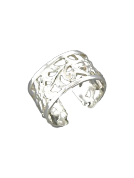 Cutout Floral Ear Cuff