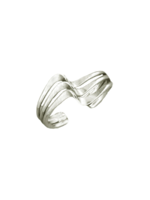 Three Band Twist Ear Cuff | 14kt Gold Filled Sterling Silver USA | Light Years