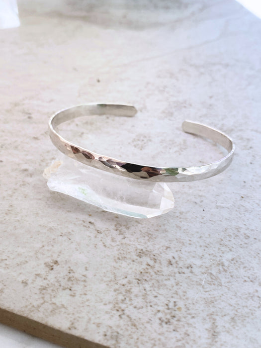 Hammered Cuff Bracelet | Sterling Silver 14k Gold Filled | Light Years
