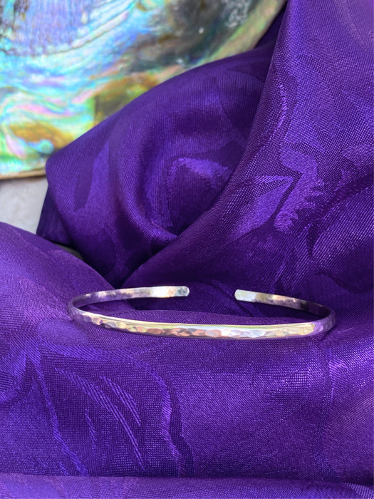 Hammered Cuff Bracelet | 14kt Gold Filled Sterling Silver | Light Years