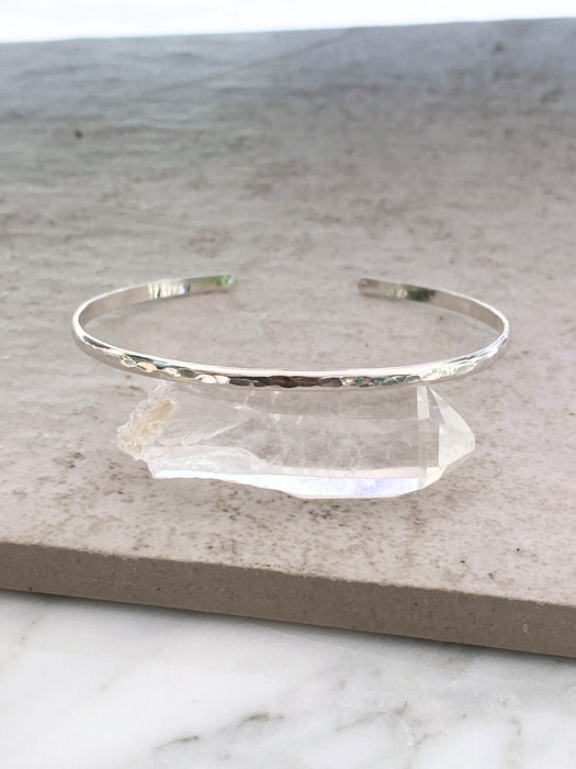 Hammered Cuff Bracelet | 14kt Gold Filled Sterling Silver | Light Years