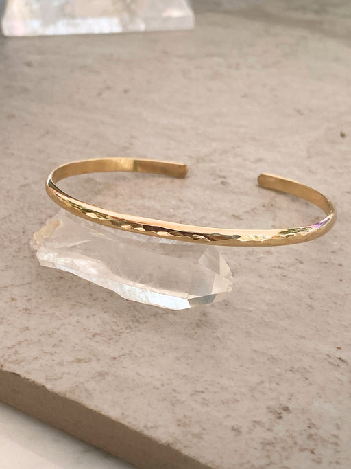 Hammered Cuff Bracelet | 14kt Gold Filled Sterling Silver | Light Years