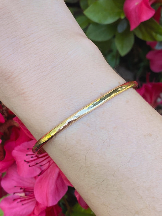 Hammered Cuff Bracelet | 14kt Gold Filled Sterling Silver | Light Years
