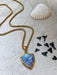 Shark Mosaic Shield Necklace | Gold Plated Stainless Steel Pendant Chain | Light Years