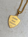 Shark Mosaic Shield Necklace | Gold Plated Stainless Steel Pendant Chain | Light Years