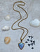 Shark Mosaic Shield Necklace | Gold Plated Stainless Steel Pendant Chain | Light Years