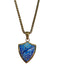 Shark Mosaic Shield Necklace | Gold Plated Stainless Steel Pendant Chain | Light Years