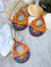 Mosaic Ocean Sunset Teardrop Necklace | Stainless Steel Pendant Chain | Light Years