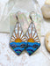 Mosaic Ocean Sunrise Dangles | Stainless Steel Earrings | Light Years