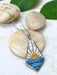 Mosaic Ocean Sunrise Necklace | Stainless Steel Pendant Chain | Light Years