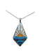 Mosaic Ocean Sunrise Necklace | Stainless Steel Pendant Chain | Light Years