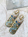 Mosaic Running River Dangles | Gold Plated Stainless Steel Earrings | Light Years