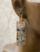 Mosaic Running River Dangles | Gold Plated Stainless Steel Earrings | Light Years