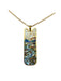 Mosaic Running River Necklace | Gold plated Steel Pendant Chain | Light Years