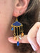 Rainy Days Cloud Drop Dangles | Gold Fashion Earrings | Light Years