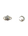 CZ Celestial Planet & Moon Posts | Sterling Silver Stud Earrings | Light Years