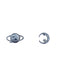 CZ Celestial Planet & Moon Posts | Sterling Silver Stud Earrings | Light Years